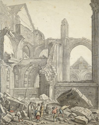 Cathedral in Ruins by Herman Saftleven